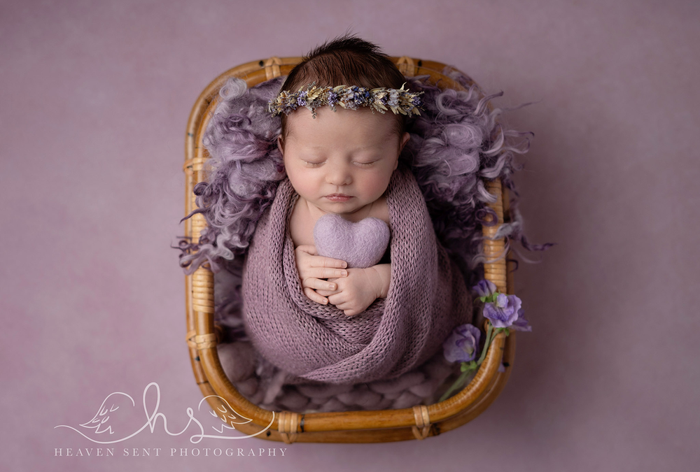 Newborn Photography – Babies birthstone Born in the month of February!
